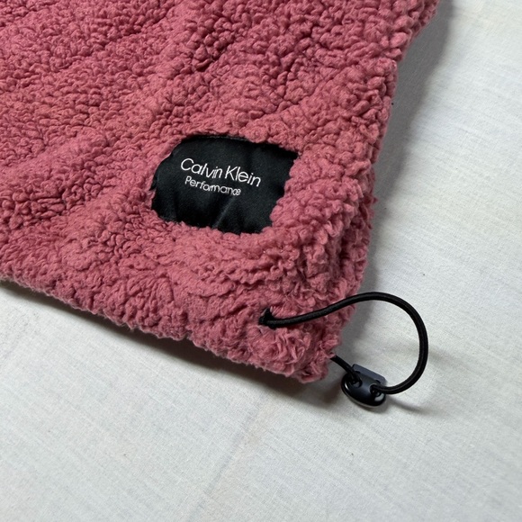 Calvin Klein Performance Size S/P Fleece Quarter Zip Cropped Jacket Sweatshirt - Picture 8 of 8